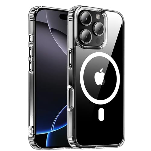 Coque magnétique pour 16 Pro antichoc et transparente transparente
