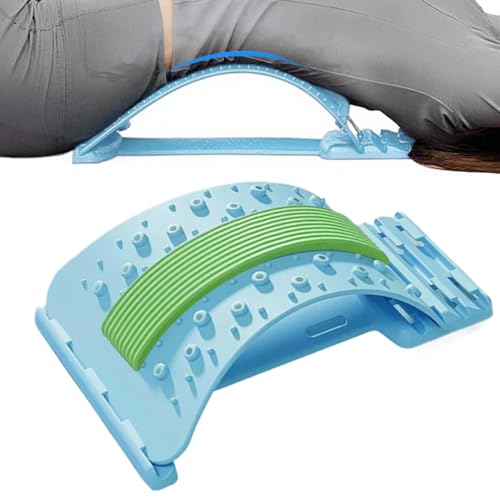 Spine Comfort Rückenstrecker 3-Stufen, Rückenstrecker, Verstellbarer Rutschfester Lendenmassager Für Körpererholung Muskelentspannung Yoga Training Fitness