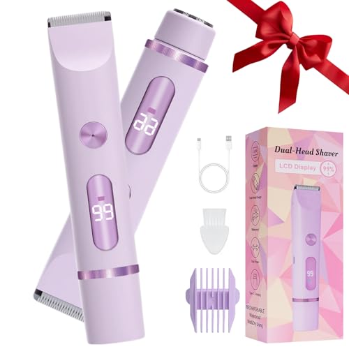 Rasoir électrique femme humide et sec avec tondeuse bikini rechargeable