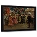 Teodor Axentowicz 36x28 Extra Large Black Modern Framed Art Print Titled: Polish Envoys Before Henry of Valois (1910)