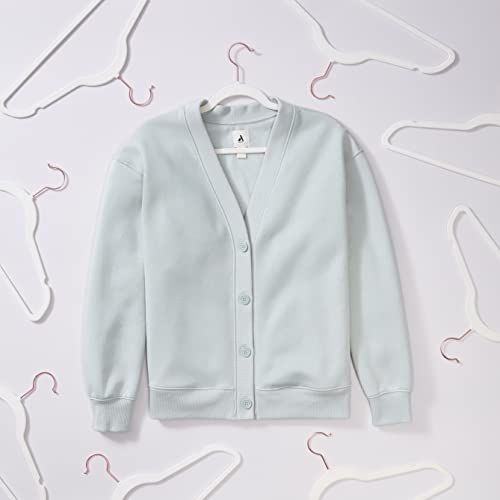 Amazon Basics Slim, Velvet, Non-Slip Suit Clothes Hangers, Ivory/Rose Gold - Pack Of 30 #TOP2