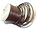 Cords Craft® | Round Leather Cord 3mm for Round Bracelet Necklaces DIY Craft Dog Collar Beading Work with 34 Dark Brown | Roll of 20 Meters Leather Rope