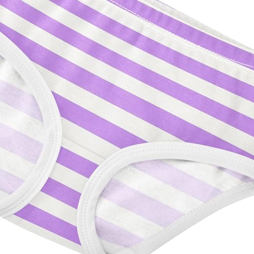 Purple White Stripe Toddler Girls's Underwear 2T 23008774