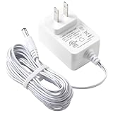 CSDWELL 6V Cord for 0-12 Months Baby Swing Compatible with Fisher-Price Swing/Ingenuity Swing Charger-Fits Many Models,White