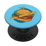 Pizza, hamburguesa con queso, planeta, hamburguesa, restaurante, aperitivo PopSockets PopGrip Intercambiable
