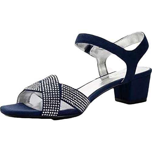 David Tate Womens Rain Faux Suede Square Toe Dress Sandals2