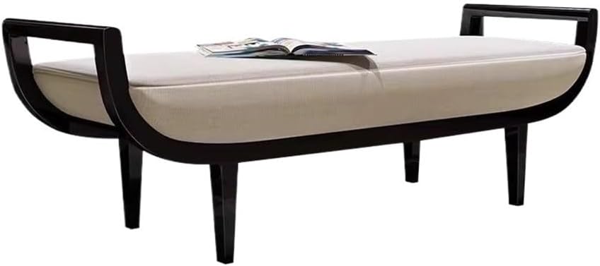 End Stool New Chinese Master Bedroom Bed End Stool High-end Solid Wood Sofa Long Bench Light Luxury Shoe Bench Long Bench