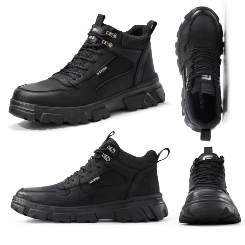 Image of Steel Toe Work Shoes for Men, Lightweight Safety Shoes with Puncture Resistant Midsole, Comfortable Protective Work Shoes for Warehouse Factory Light Construction