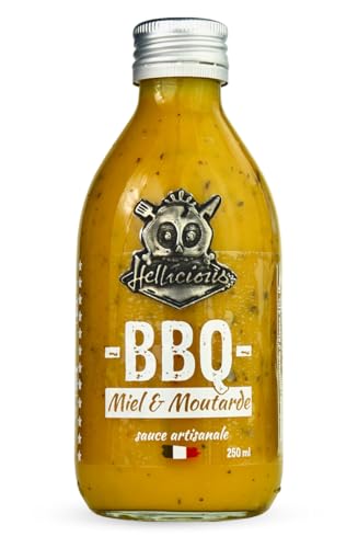 Sauce BBQ miel et moutarde Hellicious - sauce artisanale française
