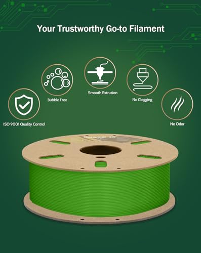Image of DURAMIC 3D PLA Filament Basic for 3D Printer Neatly Wound Easy Printing | 3D Printing Filament 1.75mm, Dimensional Accuracy + /- 0.02 mm, Fit Most FDM 3D Printers 1KG PLA Olive Green