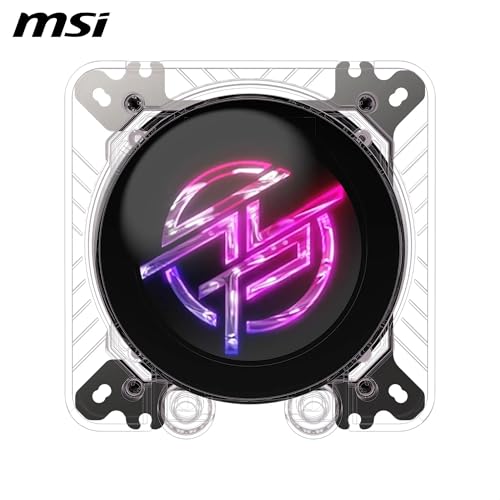 MSI MPG CORELIQUID P13 360 WHITE Watercooling AIO - Base en cuivre sans vis et à surface plane, conception améliorée des canaux d'eau, ARGB GEN2, CycloBlade 9, radiateur Split-Flow, roulement "rifle"