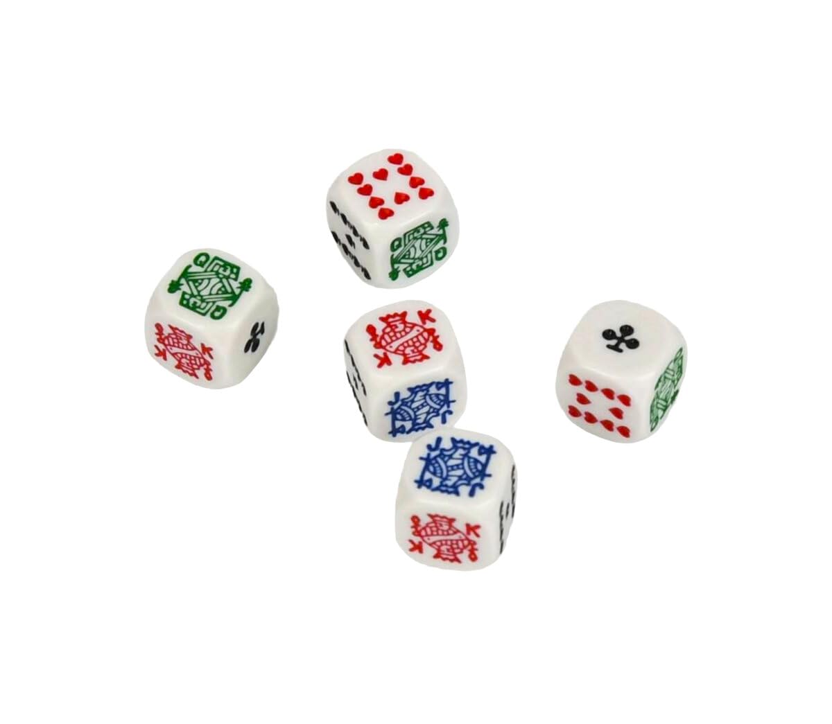Masters Traditional Games Poker Dice in Plastic Case, One Colour - Image 2