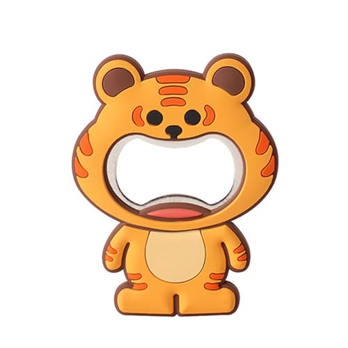 Double Use Kitchens Gadget Bottle Opener with Lovely Animal Pattern Homes Refrigerator Decoration Lovely Kitchens Tool with Magn