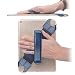 Produktbild SOOANN Universal-Handschlaufen-Halter, 360 Grad drehbar, Ledergriff mit elastischem Gürtel für Tablets mit 9.7 Zoll (24.6 cm) und 25.7 cm (10.1 Zoll) (Samsung, Asus, Kindle iPad Pro), Marineblau