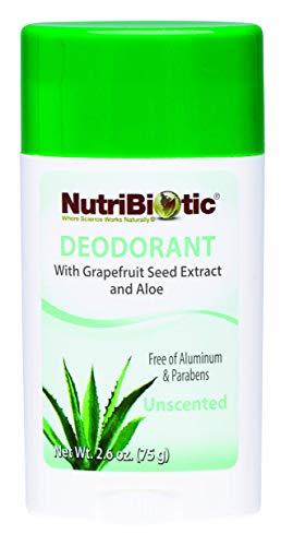 Larga duración Desodorante en barra, sin perfume, 2,6 oz (75 g) - NutriBiotic