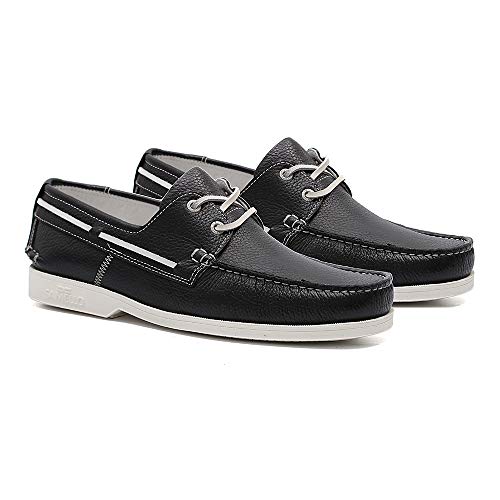 Mocassim Deckshoes Santorim, Samello, Masculino, Preto, 42