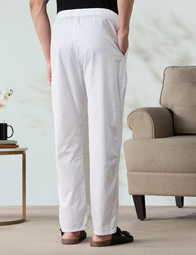 Image of Amazon Brand - Symbol mens 100% Cotton Pyjama /Lounge Pants |Regular Fit | Printed | Available in Plus Sizes