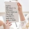 ICOOLYI Funny Birthday Card Gift for Men Husband Boyfriend Him,Cheeky and Romantic Bday Card