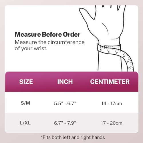 Fitomo Ultra Thin Carpal Tunnel Wrist Brace with Soft Thumb Design for Left Right Hand, Compression Wrist Support for Work, Typing, Sleeping Night Support, Tendonitis, Arthritis Pain, Not for Thumb