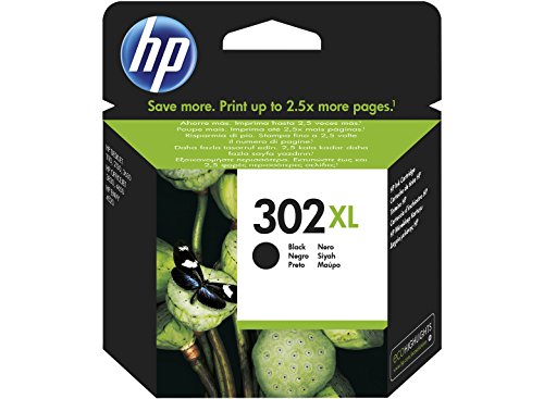 Image of HP 302XL - F6U68AE - 1 x Black - Ink cartridge - High Yield - Blister - For Officejet 3830