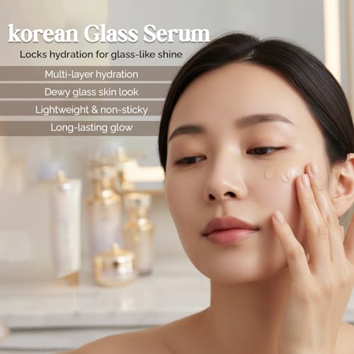 Image of BEE & BEAUTY Glass Skin Facial Kit - Korean Glass Glow Facial for Multi-Level Hydration, Brightening & Dewy Radiant Skin | Professional Spa Facial Pack for Normal, Dry & Sensitive Skin