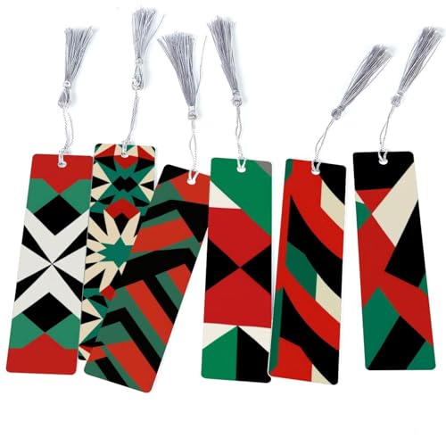 Marque-page drapeau palestinien lot de 6 accessoires de lecture pour livre