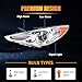 OLDANI Headlight Assembly for 2011 2012 2013 2014 Hyundai Sonata, Passenger & Driver Side Halogen Headlamp with Clear Lens Black Housing Amber Reflector, 1 Pair, Replace# 92101-3Q000, 921023Q000