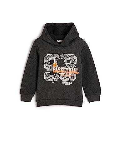 Sweat-shirt à capuche chaud intérieur brossé contre le froid pour jeune basketteur
