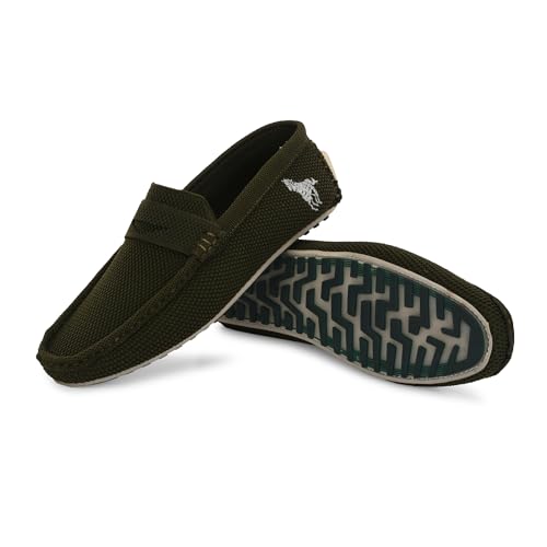 Image of Knit Loafers for Men Casual Fashion and Formal Slip-On Comfortable and Flexible Lightweight Slip Resistant Breathable Machine Washable Trendy Driving Loafers shoes for Men's Designed for all Seasons