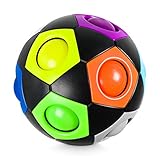 Lucky Humans® -Premium Regenbogenball- Geschicklichkeitsspiele/Knobelspiele für Kinder und Erwachsene, Magic Ball Spielzeug als Mitgebsel/Geschenke, Anti- Stress Ball, Puzzle, Speed Cube, Fidget Cube