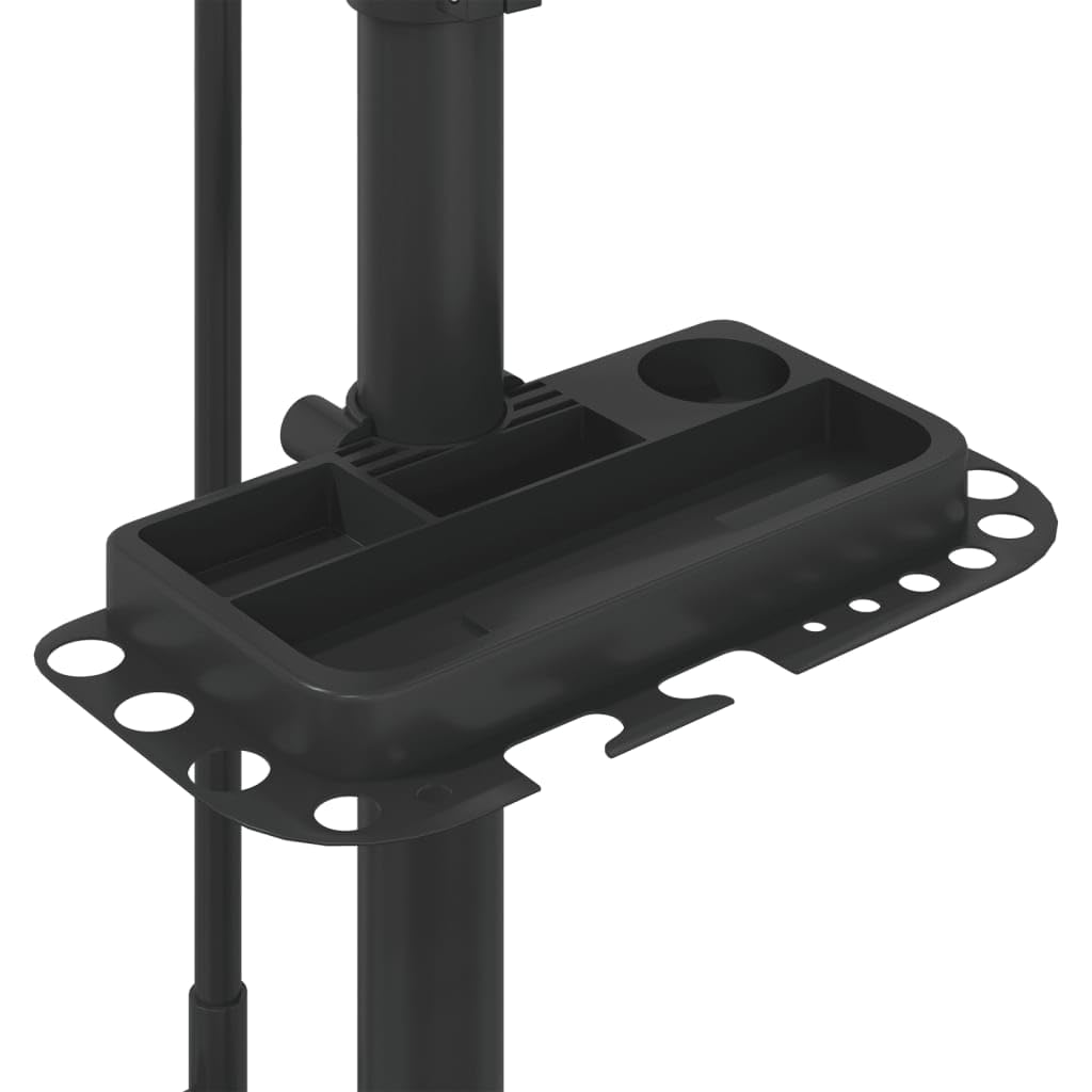 Fahrrad-Montageständer klappbar verstellbar 108-188 cm Stahl mit magnetischer Ablage, Stabiler Bodenständer für Reparatur, Wartung und Parken, platzsparend, Outdoor Indoor geeignet