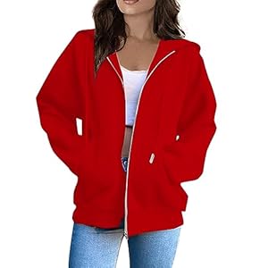 Womens Zip Up Hoodies Long Sleeve Oversized Sweatshirts Y2K Jacket Pockets Patchwork Design T-Shirt Hoodie for Women