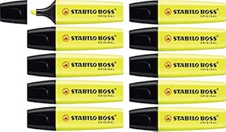 Zakreślacz - STABILO BOSS ORIGINAL pudełko 10 szt. - kolor: żółty