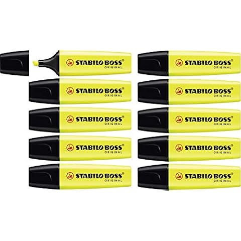 STABILO BOSS ORIGINAL Highlighter Pack of 10 Cover