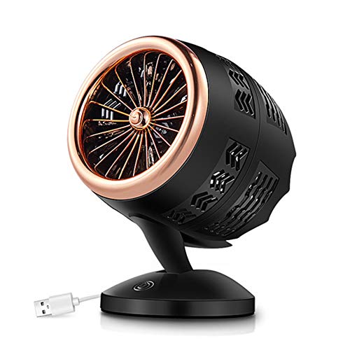 USB Ventilator, Mit 2 Geschwindigkeitsstufen,Automatisch Schwenkbar Tischventilator,Einstellbare Neigungswinkel,Mini Ventilator Mit USB,USB