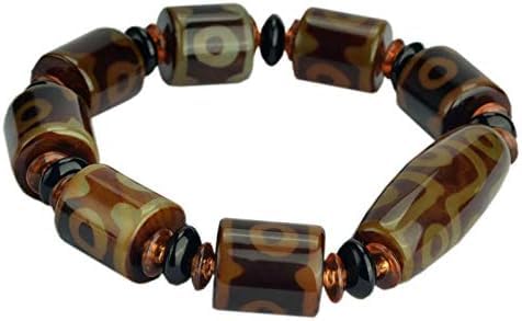 Bracelet de perles Dzi en agate naturelle Tianyan pour hommes et femmes