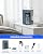 ecoviva water Mate 3 Countertop Reverse Osmosis Water Filter System 8 Stage Purification, 3:1 Pure to Drain, No Installation Required, Smart Sensor Water Dispensing, Reduce TDS, RO Water Purifier Blue