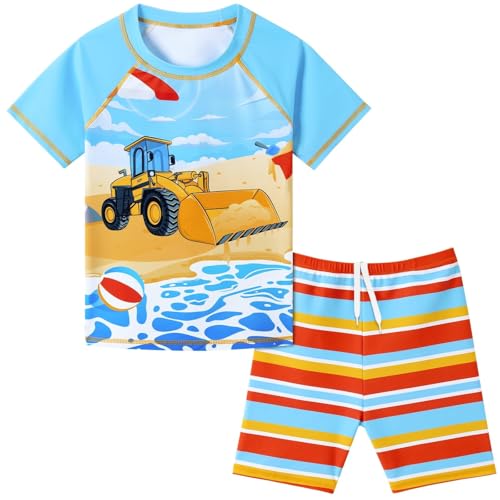 Image of Kids Swimsuit Boys Two Pieces Shark Swimsuit Toddler Rash Guard and Trunk