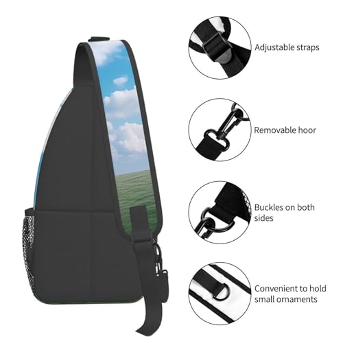 Bolso Cruzado Negro para Hombre y Mujer miniatura 5