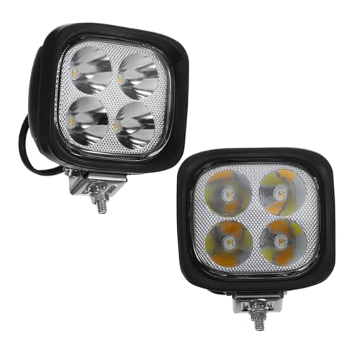 CONGARTENO 2 pezzi Luci LED per Carrello Elevatore Alta Luminosità Faro Anteriore Lavoro Assemblaggio Completo Resistente e Leggero per Vari Modelli