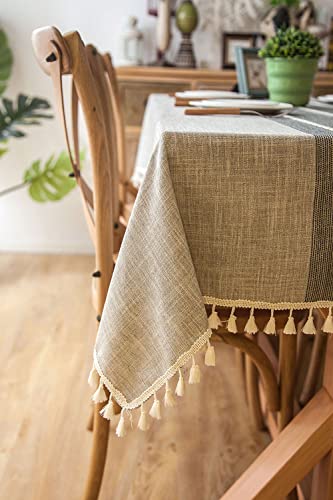 Nappe en lin décorative couverture de table à manger et chiffon à thé cosy