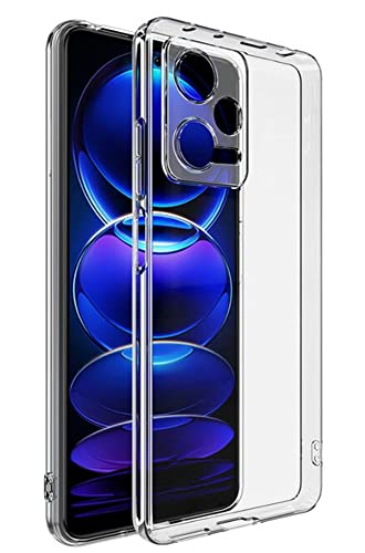 Image of WOW IMAGINE Xiaomi Redmi Note 12 Pro Plus 5G Flexible Crystal Clear Tpu Ultra Protective Back Case Cover for Mobile- Transparent