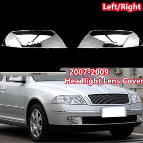 Couvercle phare gauche Skoda Octavia 2007 2008 2009 transparent - 2
