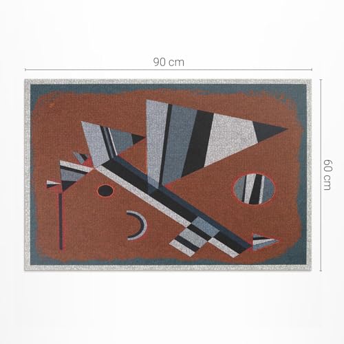 Tapis en vinyle 60x90 cm rectangle PVC résistant maison deco salon