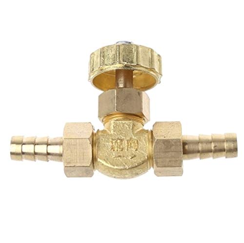 Válvula de aguja para regular gas con espigas de 8 mm y resistencia de 1 Mpa 2