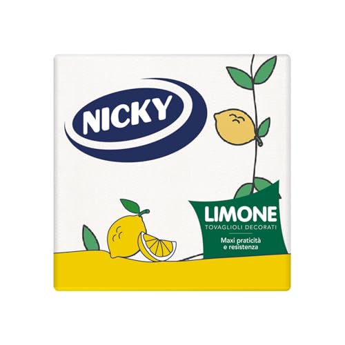 Nicky Limone Tovaglioli Decorati, Confezione da 35...