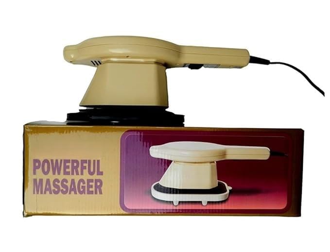 Powerful Massager, Electric Handheld Body Massager, Beige Color, Corded Power Source-image-39