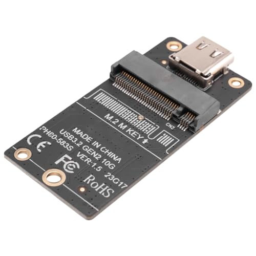 Adaptador Caja SSD M.2 a Type-C 10Gbps 2 unidades miniatura 7