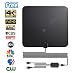 TV Antenna Digital Antenna For HDTV Indoor 60miles Range with Detachable Amplifier Signal Booster High Reception Clearview TV Antenna with High Performance Coax Cable for 4K 1080P Free Local Channels