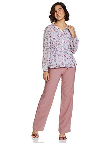 Image of Eden & Ivy Women's Floral Regular Fit Blouse (SS20 /WCF /INS-E-04 Lavender XS)